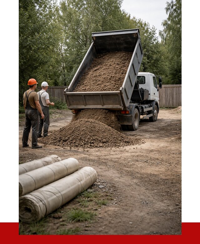 Доставка сыпучих материалов самосвалом в Острогожск от 4381 р. | ПРОНЕРУДСтг
