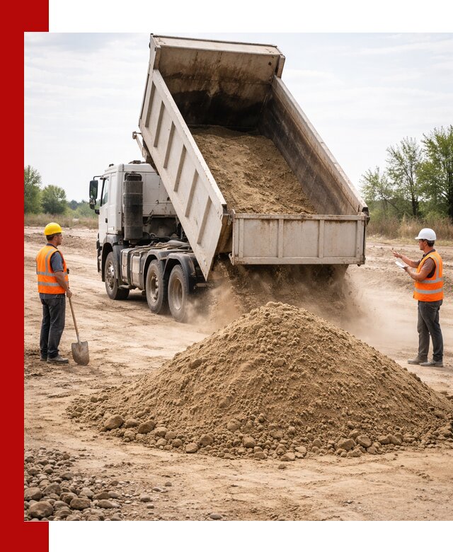 Доставка самосвалом 15 кубов в Острогожске за город и по городу