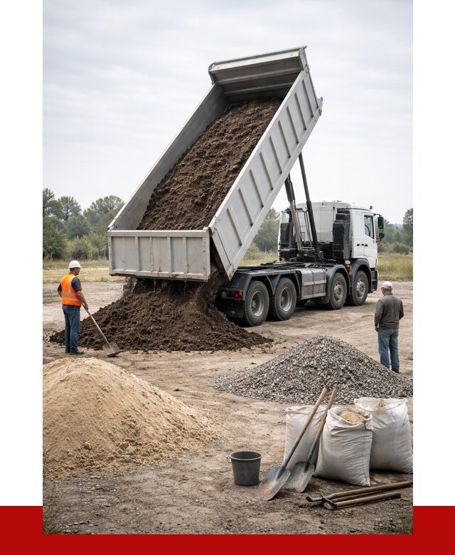 Доставка самосвалом 30 кубов в Острогожске от 8866 р. | ПРОНЕРУДСтг