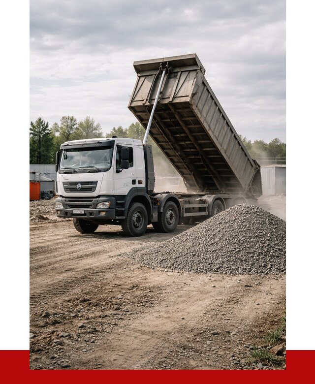 Доставка самосвалом 40 кубов в Острогожске от 9388 р. | ПРОНЕРУДСтг