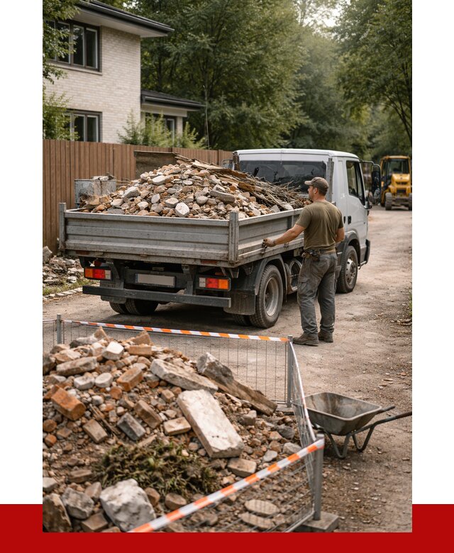 Вывоз строительного мусора с погрузкой в Острогожске от 7823 р | ПРОНЕРУДСтг