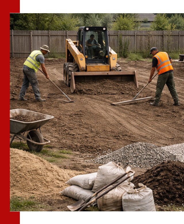Выравнивание участка под строительство и благоустройство в Острогожске