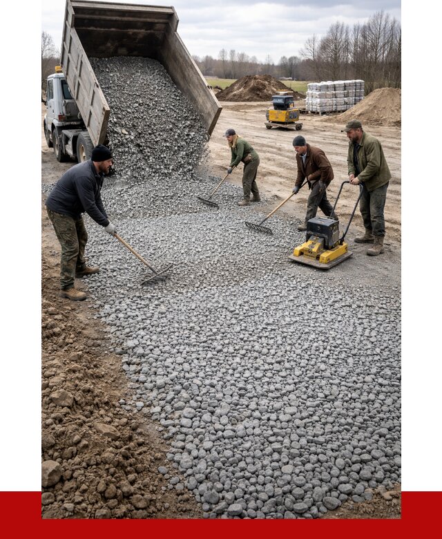 Устройство щебеночной подушки в Острогожске от 4694 р. ПРОНЕРУДСтг