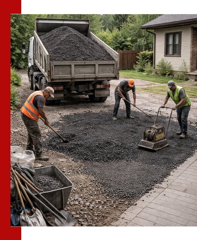 Асфальтовая крошка для двора с доставкой в Острогожске